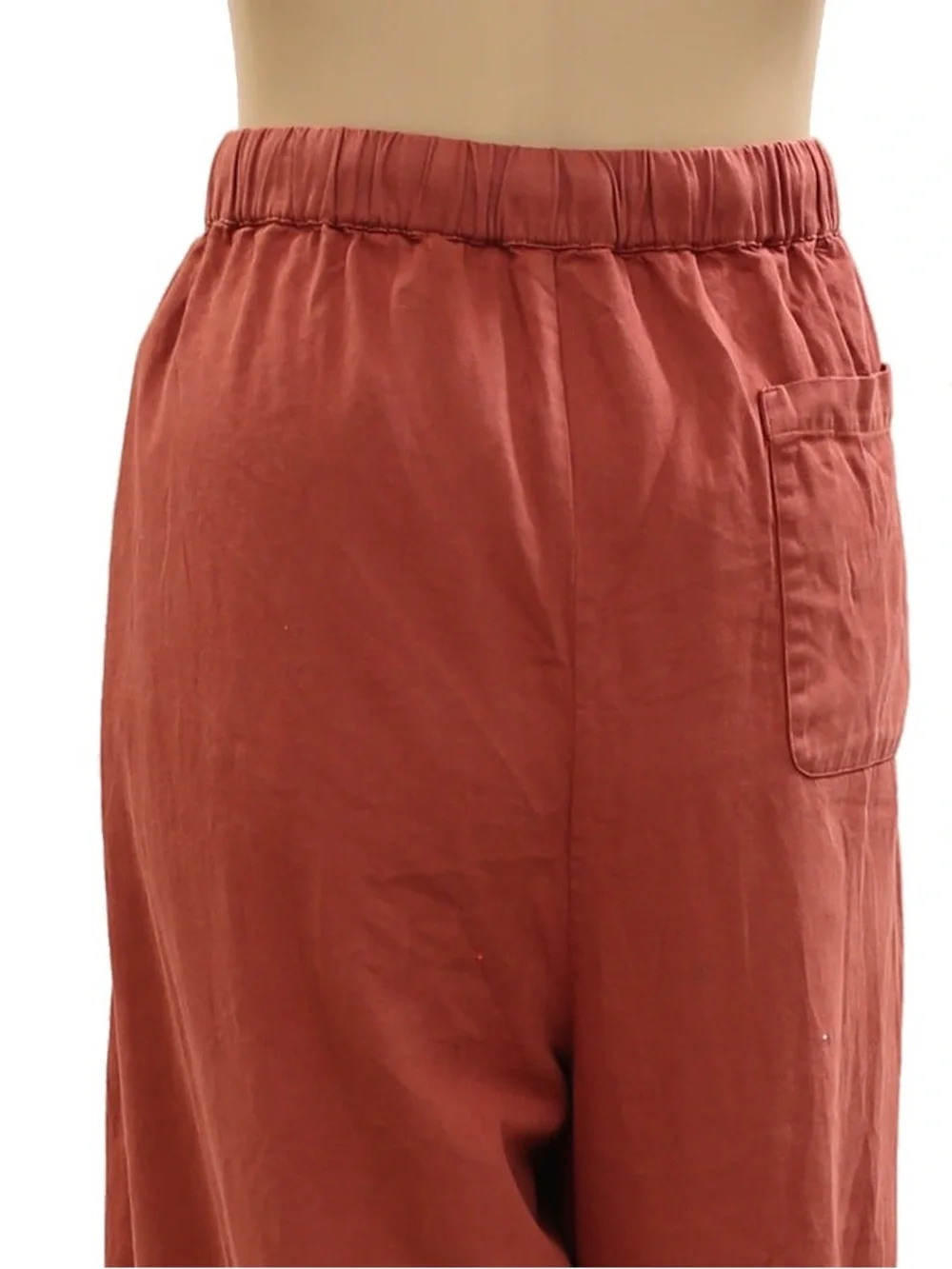 Free People Wild Is The Wind wide-leg pants rust color